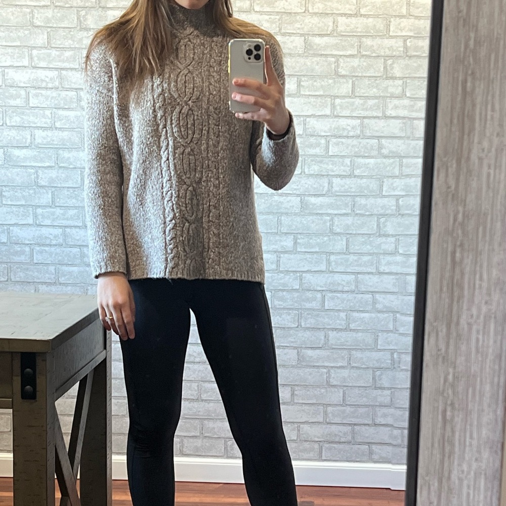 Cable knit sweater
